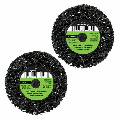 Forney Quick Change Stripping Disc, 2 in 2-Pack of Forney 71954 71612